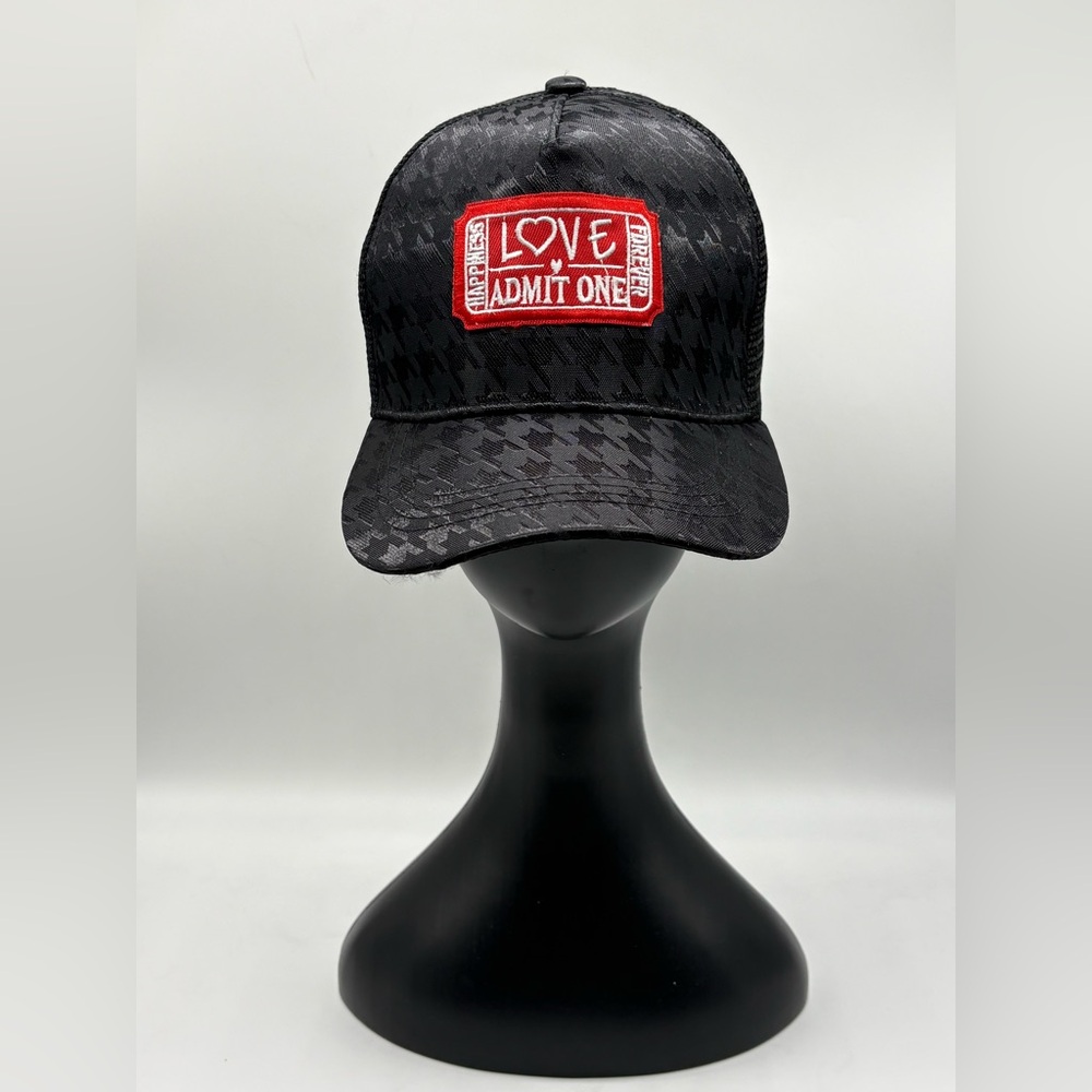 Love Admit One Women's Houndstooth Trucker - Picture 2 of 5
